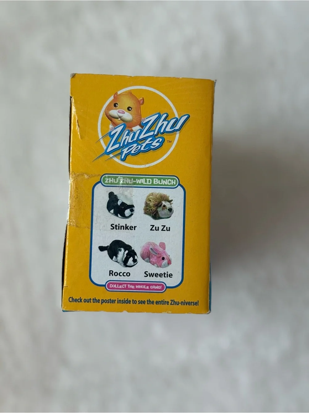 2009 Zhu Zhu Pets Interactive Wild Bunch Zu Zu Tan Fuzzy Hedgehog Hamster Sound